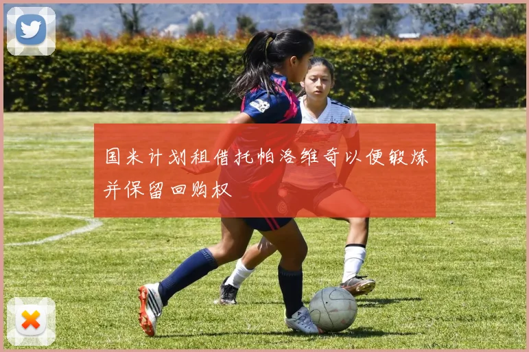 国米计划租借托帕洛维奇以便锻炼并保留回购权